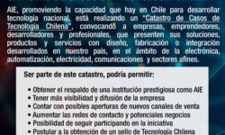 Invitación a Catastro: Casos de TECNOLOGÍA CHILENA”