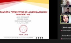 SONAMI realizó la Exposición: Situación y Perspectivas de la minería en Chile para Socios AIE