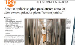 Presidente de AIE,   entrevistado en EL MERCURIO por Data Center