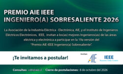 Invitamos a postular para el “Premio AIE – IEEE Ingeniero(a) Sobresaliente 2026”
