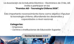 AIE abre convocatoria de los “Premios AIE – Tecnología Chilena 2026” para reconocer el desarrollo tecnológico realizado en Chile